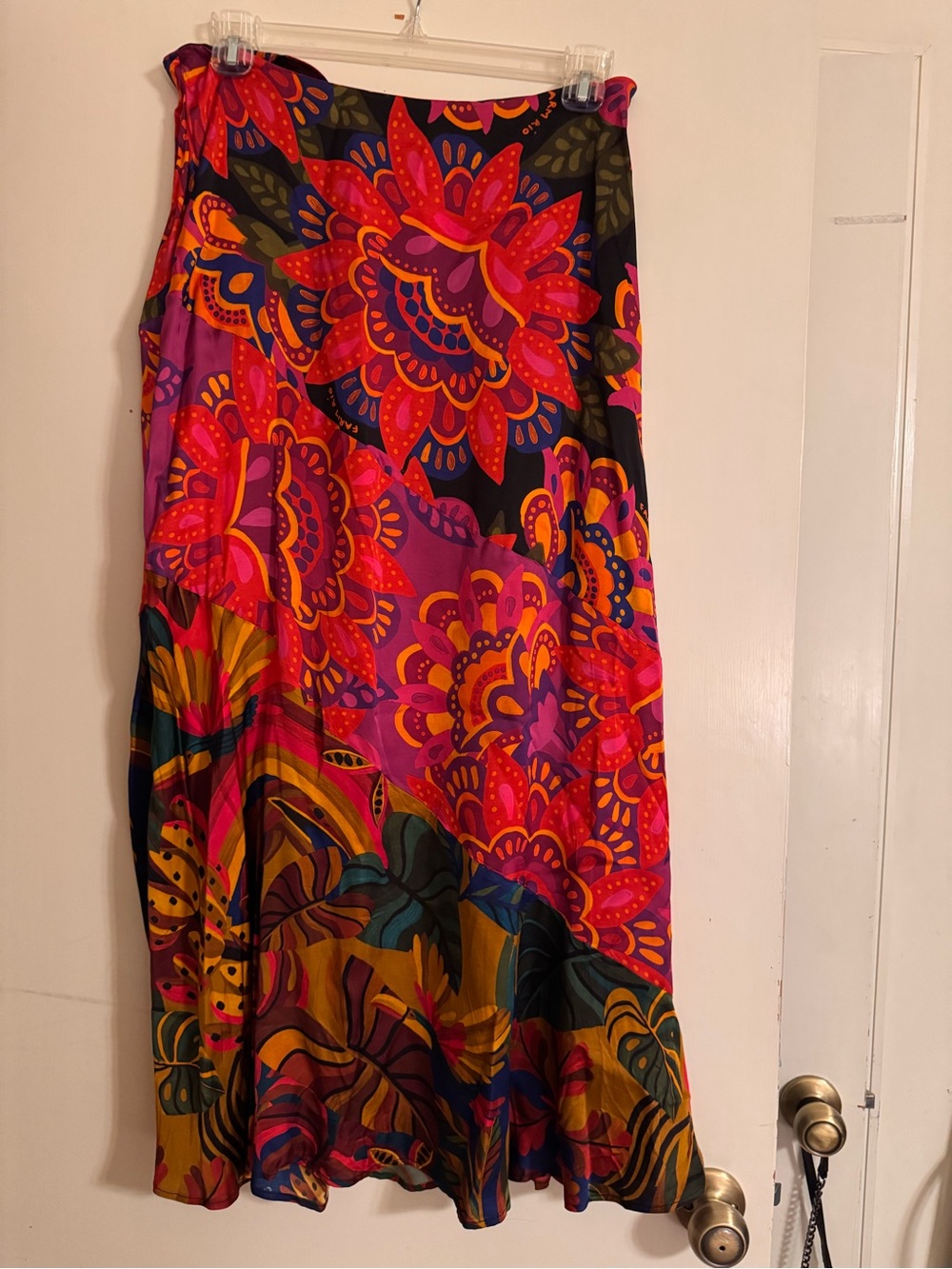 FARM Rio Bright Floral Maxi Skirt in Pink, Red, Purple, Yellow, Green